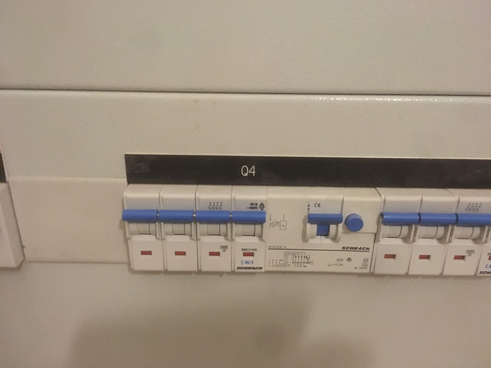 Elektriciteit De Kamers hoofdkast Propeller ClubPropeller Club